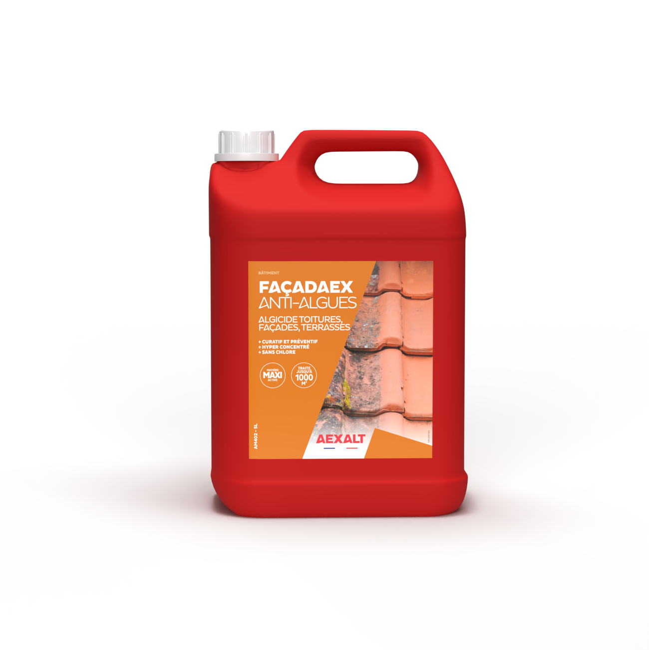 ANTIMOUSSE TT  5l   AEXALT   Formule pro   toitures, murs, façades, terrasses