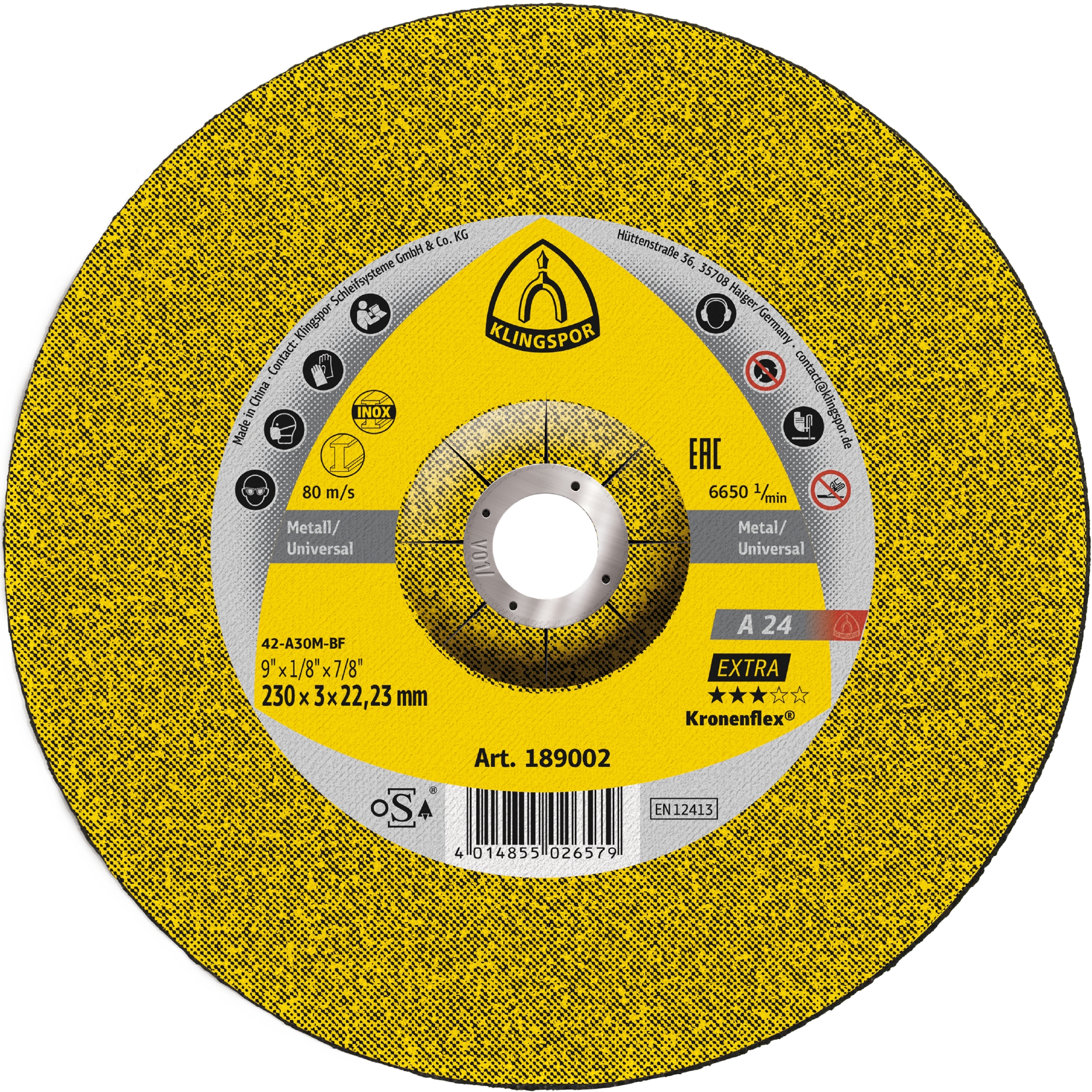 DISQUE KT/EXTRA/A24EX/S/GEK 230X3X22,23
