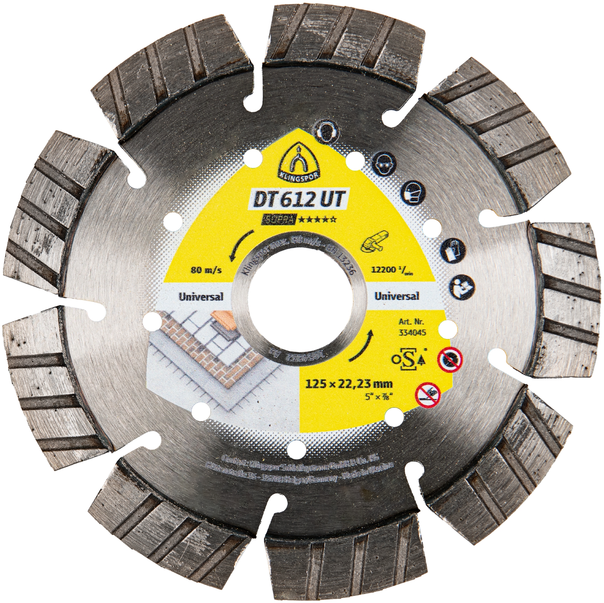 DISQUE DT/SUPRA/DT612UT/S 125X2,4X22,23